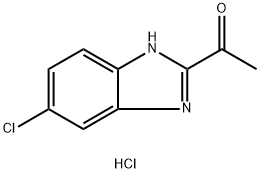 1-(6-chloro-1H-benzimidazol-2-yl)ethanone hydrochloride 结构式