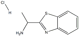 1-(苯并[D]噻唑-2-基)乙胺盐酸盐 结构式