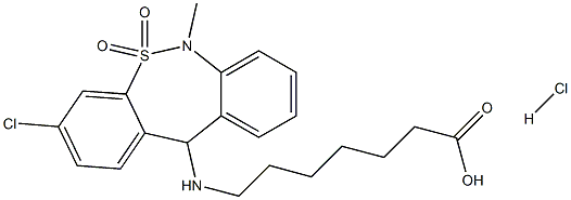 Tianeptine HCl 结构式
