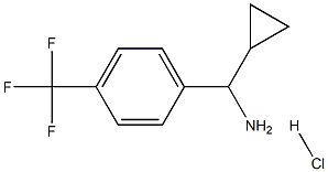 C-Cyclopropyl-C-(4-trifluoromethyl-phenyl)-methylamine hydrochloride 结构式