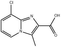 8-氯-3-甲基咪唑并[1,2-A]吡啶-2-羧酸 结构式