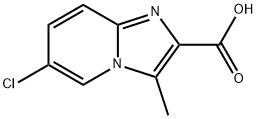 6-chloro-3-methyl-imidazo[1,2-a]pyridine-2-carboxylic acid 结构式