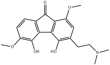 红毛新碱 结构式