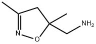 (3,5-二甲基-4,5-二氢异噁唑-5-基)甲胺 结构式