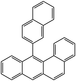 12-(2-萘基)苯[A]蒽 结构式