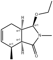 1H-Isoindol-1-one,3-ethoxy-2,3,3a,4,7,7a-hexahydro-2,7-dimethyl-,(3alpha,3abta,7alpha,7abta)-(9CI) 结构式