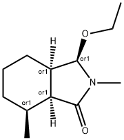 1H-Isoindol-1-one,3-ethoxyoctahydro-2,7-dimethyl-,(3alpha,3abta,7alpha,7abta)-(9CI) 结构式