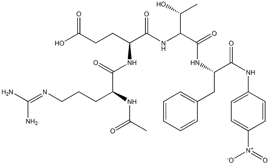 AC-ARG-GLU-THR-PHE-PNA 结构式