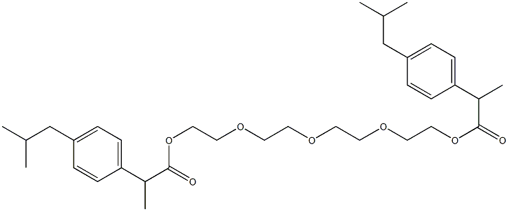 Tetraethyleneglycol Bisibuprofen Ester 结构式