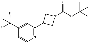 tert-butyl 3-(4-(trifluoroMethyl)pyridin-2-yl)azetidine-1-carboxylate 结构式