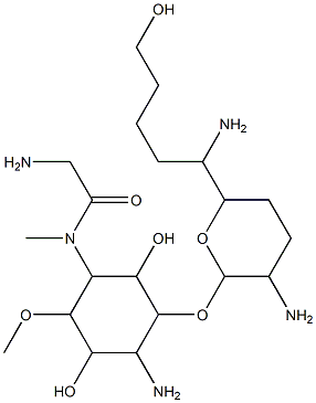 7'-(3-hydroxypropyl)fortimicin A 结构式