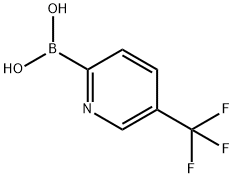5-(TRIFLUOROMETHYL)PYRIDINE-2-BORONIC ACID 结构式