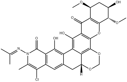 游动放线菌酮 E 结构式