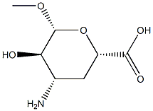 beta-D-xylo-Hexopyranosiduronic acid, methyl 3-amino-3,4-dideoxy- (9CI) 结构式