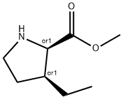 D-Proline, 3-ethyl-, methyl ester, (3S)-rel- (9CI) 结构式