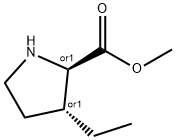 D-Proline, 3-ethyl-, methyl ester, (3R)-rel- (9CI) 结构式