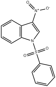 1-苯磺酰基-3-硝基-吲哚 结构式