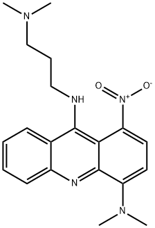4,9-Acridinediamine, N(sup 4),N(sup 4)-dimethyl-N(sup 9)-(3-(dimethyla mino)propyl)-1-nitro- 结构式