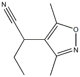 4-Isoxazoleacetonitrile,-alpha--ethyl-3,5-dimethyl-(9CI) 结构式