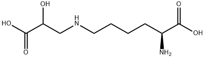 3-(N(epsilon)-lysino)lactic acid 结构式