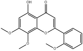 穿心莲黄酮 结构式