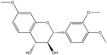 (2R)-2α-(3,4-Dimethoxyphenyl)-3,4-dihydro-7-methoxy-2H-1-benzopyran-3β,4α-diol 结构式