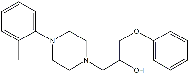 4-(2-Methylphenyl)-α-(phenoxymethyl)-1-piperazineethanol 结构式