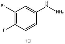 3-溴-4-氟苯肼盐酸盐 结构式