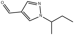 1-Sec-Butyl-1H-pyrazole-4-carbaldehyde 结构式