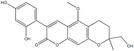 甘草吡喃香豆素 结构式