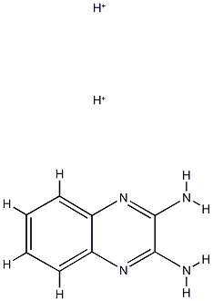 2,3-Quinoxalinediamine,  conjugate  diacid  (9CI) 结构式