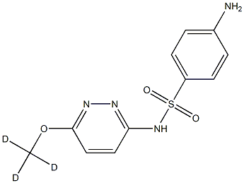 磺胺甲氧哒嗪氘代物 结构式