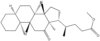 12-Oxo-5β-cholan-24-oic acid methyl ester 结构式