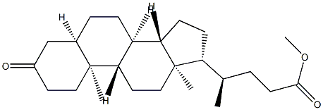 3-Oxo-5β-24-cholanoic acid methyl ester 结构式