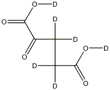 α-Ketoglutaric  acid-d6,  α-Ketopentanoic  acid-d6 结构式