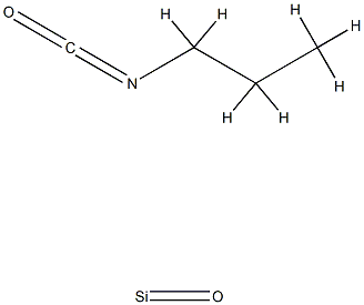 3-(异氰酸基)丙基-官能化硅胶 结构式