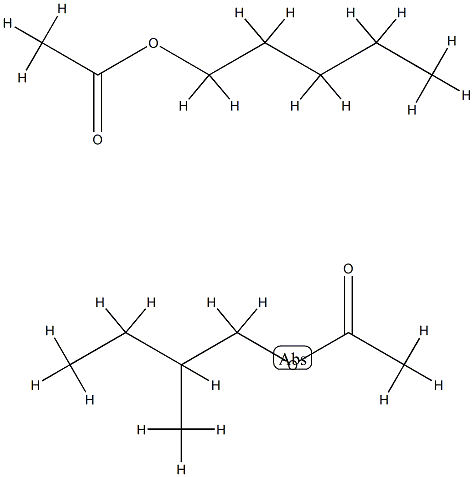 乙酸戊酯,异构体混合物 结构式