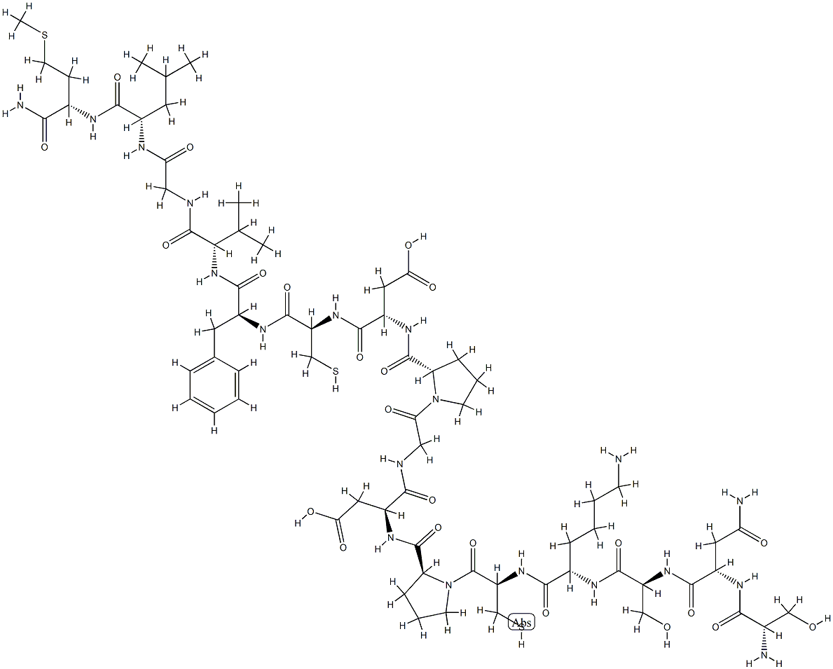scyliorhinin II (3-18) 结构式