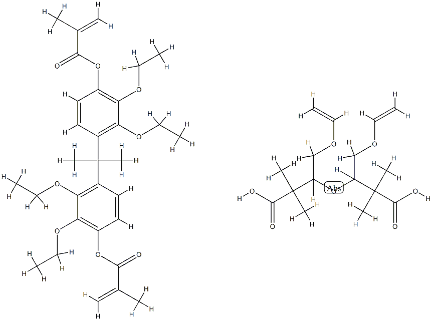 2,2'-(4-methacryloxydiethoxyphenyl)propane 结构式
