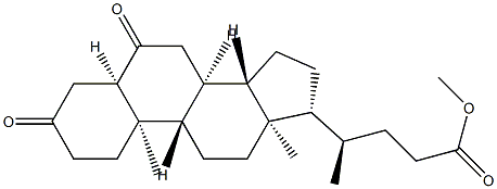 3,6-Dioxo-5β-24-cholanoic acid methyl ester 结构式
