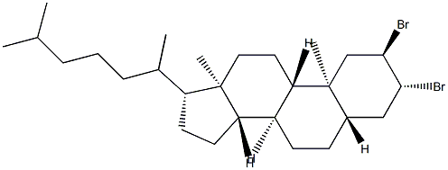 (2R,3R)-2,3-Dibromo-5α-cholestane 结构式