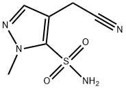 1H-Pyrazole-5-sulfonamide,4-(cyanomethyl)-1-methyl-(9CI) 结构式