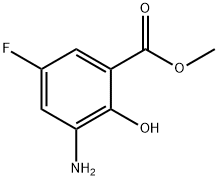 METHYL 3-AMINO-5-FLUORO-2-HYDROXYBENZOATE 结构式