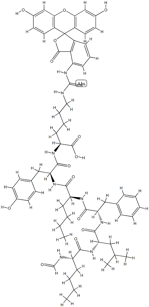 F-chemotactic peptide-fluorescein 结构式