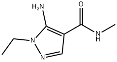 5-amino-1-ethyl-N-methyl-1H-pyrazole-4-carboxamide(SALTDATA: FREE) 结构式