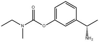 Carbamic acid, N-ethyl-N-methyl-, 3-[(1S)-1-aminoethyl]phenyl ester 结构式