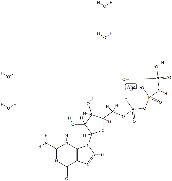 chromium (III) bidentate guanosine 5'-(beta,gamma-imido)triphosphate 结构式