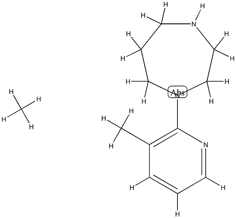 1-(3-Methyl-pyridin-2-yl)-[1,4]diazepane, acetate 结构式