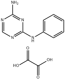 N2-苯基-1,3,5-三嗪-2,4-二胺草酸盐 结构式