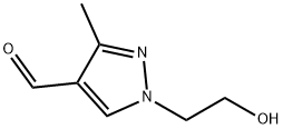 1-(2-羟甲基)-3-甲基-1H-吡唑-4-甲醛 结构式